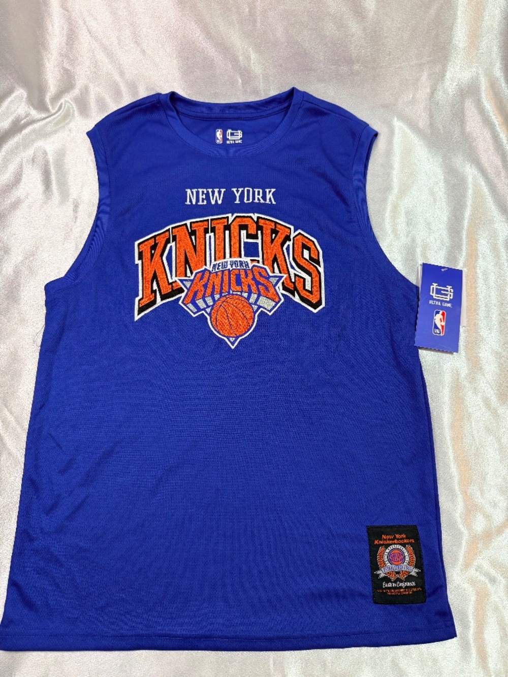 New York Knicks Ultra Game NBA Men's Tank Top Size M Blue NWT